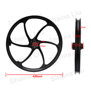 Roue avant de vélo électrique en alliage d'aluminium de 20 pouces avec frein à disque - Product Image 3