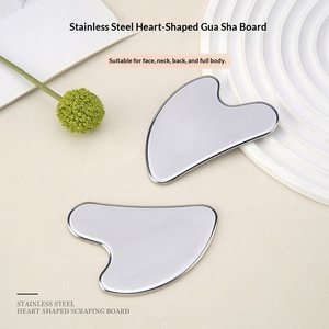 Outil de <span class=keywords><strong>massage</strong></span> facial en acier inoxydable et résine cristalline, forme cœur, pour le lifting du <span class=keywords><strong>visage</strong></span> et le <span class=keywords><strong>massage</strong></span> des muscles. - Product Image 5