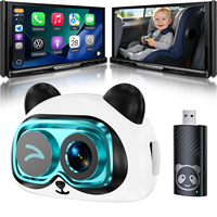 Module CarPlay sans fil PlayAiBox, caméra de surveillance pour bébé HD, écran partagé, boîte CarPlay intelligente