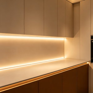 Meubles de cuisine modulaires sur mesure en acier inoxydable avec îlot, évier <span class=keywords><strong>et</strong></span> robinet, finition laquée blanc crème <span class=keywords><strong>et</strong></span> brun chaud <span class=keywords><strong>pour</strong></span> villa <span class=keywords><strong>et</strong></span> appartement - Product Image 3