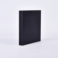 JIEPIN Meilleur Prix Plaque de Mousse PVC Noir Mat 1220x2440mm 10mm 12mm avec Service de Découpe pour Panneaux Muraux de Salle de Bain