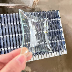 5mm tam giác cửa sổ kính bevel cụm óng ánh lưỡng sắc tam giác hình dạng thủy tinh chamfered cầu vồng vát mảnh thủy tinh nhà máy - Product Image 5