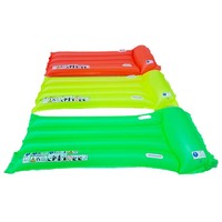 Vente en gros chaise longue de piscine de couleur fluorescente pour adultes Matelas de mer gonflable à air flottant