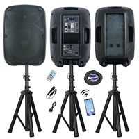 Système de sonorisation professionnel pour usine, combo audio 1000W, 2x15 pouces, sans fil, pour karaoké, enceinte PA, système de sonorisation portable pour fêtes et DJ, Bocina