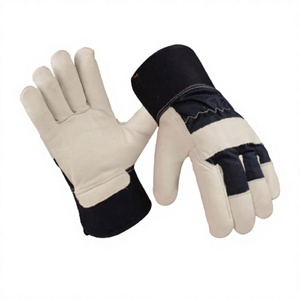 Gants de conducteur professionnels en cuir de chèvre grainé certifiés CE, avec manchette de sécurité, anti-chaleur, antidérapants, pour l'industrie et le jardinage - Product Image 1