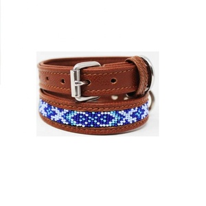 Exclusive Handmade Genuine Leather <b>Dog</b> <b>Leash</b> with Soft Padded and Rivet Decoration Eco-Friendly Fashion Medium Breed - Product Image 2