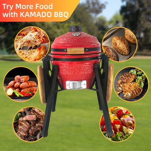 KIMSTONE all'ingrosso all'aperto in ceramica kamado griglia a carbone barbecue coreano komodo grill con ripiano da tavolo in vendita - Product Image 4