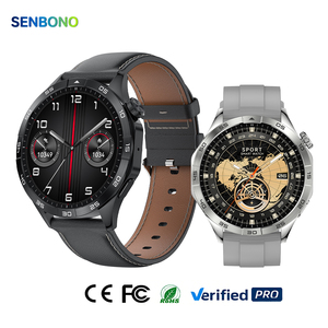 Montre connectée SENBONO HK4 avec appels Bluetooth, paiement NFC hors ligne, moniteur de santé, suivi sportif, rappel de sédentarité, calendrier personnalisé, bracelet en silicone - Product Image 1
