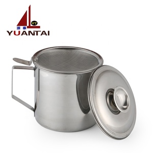 <span class=keywords><strong>Olio</strong></span> in Acciaio inox di scarico tazza Separatore filtro <span class=keywords><strong>olio</strong></span> Da Cucina tazza con Coperchio e Filtro - Product Image 5