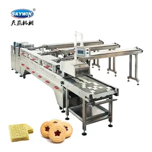 Ce Hoge Kwaliteit Room En Jam Vulling Koekjeskoekjes Sandwiching Machine Met Transportband En Multiplier Fabriek Prijs