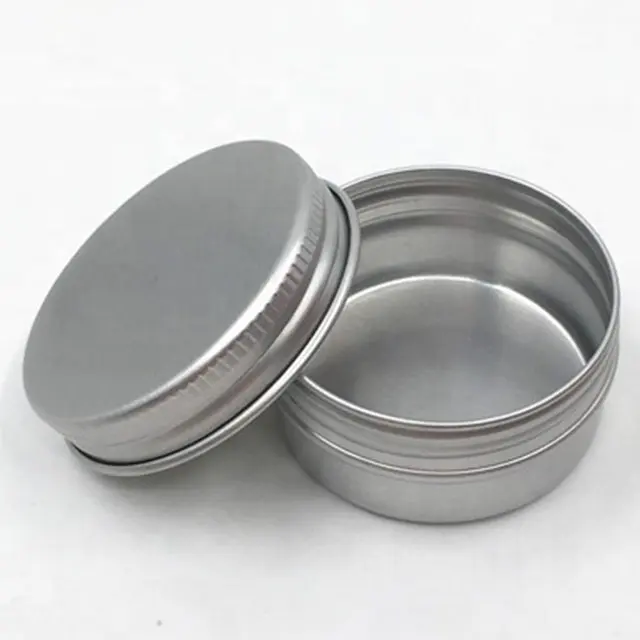 40*18mm 15ml silver round 15g small aluminum jar aluminum tin with lid for spice