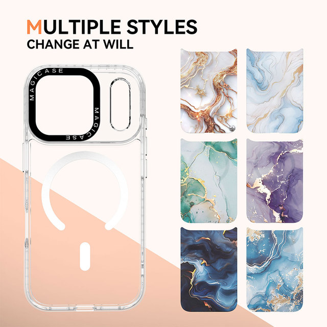 Sublimation Mobile Phone Cases Blank Custom Printed Magnetic Interchangeable Back Plate ODM Wholesale for iphone 1415 16 Pro Max