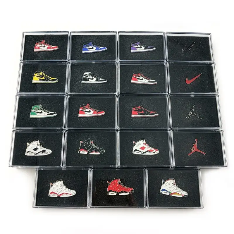 Factory Price Wholesale Metal Aj jor-dan Shoes Lapel Pins Soft Enamel Sneaker Pins