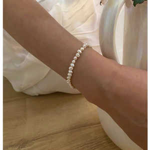 Juego de Joyería Fina WENCHI con Perlas Barrocas Naturales de 4-5mm y Hebilla de Plata S925 - Product Image 2