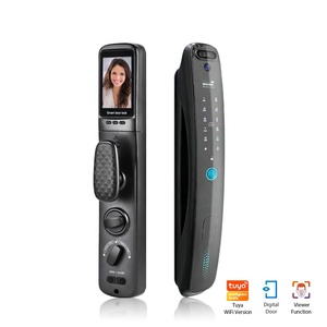 Desbloqueo automático completo para abrir la puerta después de la verificación exitosa <span class=keywords><strong>Cerradura</strong></span> inteligente multibiométrica <span class=keywords><strong>con</strong></span> videoportero - Product Image 2