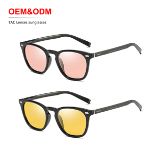 2025新着ユニセックスTR90 + CP偏光サングラススタイリッシュなヴィンテージラウンドフレーム快適なロゴ小さなMOQ - Product Image 1