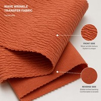 Tissu texturé ondulé à boucles pour la confection de vêtements de mode, le bricolage domestique, l'artisanat et la couture décorative – Approvisionnement direct usine