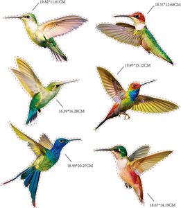 Autocollant de fenêtre <span class=keywords><strong>Anti</strong></span> <span class=keywords><strong>Collision</strong></span> Fenêtre Oiseau Impact Prévenir la Fenêtre Autocollants Antiadhésifs Vinyle Colibri Autocollants 18 Pièces - Product Image 3