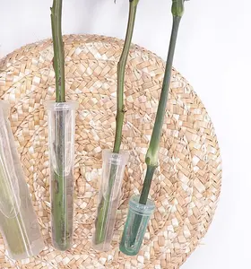 花卉用品塑料花茎水管单花花瓶插花管