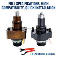 Porte-outil radial BMT55 à 90 degrés, pince ER25, 15000 tr/min, refroidissement interne, pour perçage transversal sur tour CNC, fournisseur de confiance