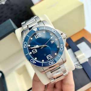 2025 montre mécanique pour hommes de haute qualité avec bracelet en acier et cadran bleu montre mécanique de plongée pour hommes - Product Image 2