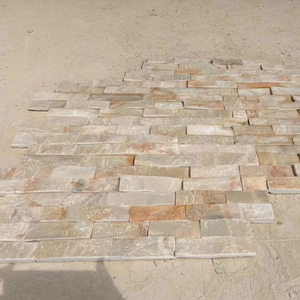 Giá cả cạnh tranh chia bề mặt màu vàng gỗ <span class=keywords><strong>Slate</strong></span> tường gạch đá tự nhiên Ốp cho ngôi nhà trang trí - Product Image 2