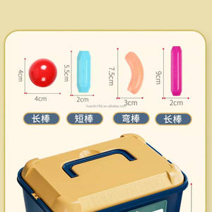 Juguetes educativos de aprendizaje para niños, palos 3D, imanes de tierras raras, bolas magnéticas de neodimio, juego de varillas, bloques de construcción magnéticos DIY - Product Image 2