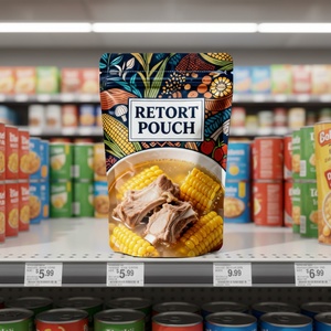 Custom Logo Heat Sterilization Food Packaging for Curry Stews Prepared Dishes <b>Sauces</b> and Liquid Foods 80 to 135°C Retort Bag - Product Image 1