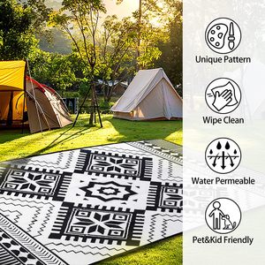 Wendbare Faltbare Teppichmatte Wasserdicht Polypropylen Outdoor Strand Camping Wohnmobil Terrassenmatte für Teppiche und Läufer - Product Image 5