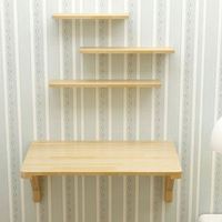 Table pliante murale en bois de simplicité moderne avec bibliothèque
