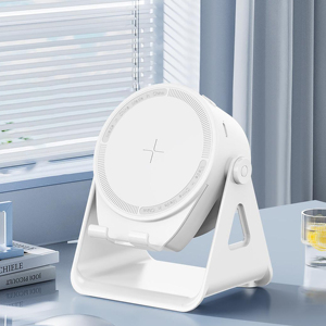 3 Trong 1 Xoay Người Giữ Điện Thoại Cảm Ứng Từ Tính Sạc Không Dây 15W Nhanh Phí NFC Bt Loa Cho Xe Nhà Văn Phòng - Product Image 2