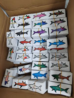 226 Blnieece Pegatinas 3D Impermeables Paul Et Shark para Decoración de Tablets, Móviles, Neveras, Equipaje, CP Jul Omerta Vrunk Shark Sticker