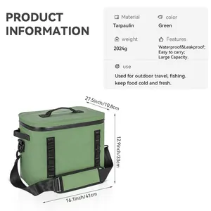 Großhandel Custom Insula ted Cooler Einkaufstasche Isolierte Plane Cooler Bag Tragbare Soft Cooler Bag