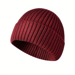 Manufacturer Custom Logo Embroidery Beanie Waffle Beanies Thick Warm Casual Ski Winter <b>Hats</b> Soft Winter <b>Hat</b> Knitted - Product Image 6