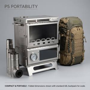 <span class=keywords><strong>Stufa</strong></span> a Legna Portatile in Acciaio Inox con Forno e Termometro, <span class=keywords><strong>Stufa</strong></span> per Riscaldamento da Campeggio - Produttore OEM - Product Image 5