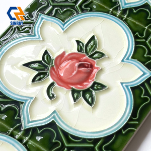 150x150mm 9mm Modern Porcelain <strong>Wall</strong> Tiles for Bathroom Non-Slip Antibacterial Glossy Surface Interior Use <strong>Borders</strong> <strong>Wall</strong> - Product Image 4
