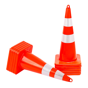 Özel kauçuk tabanlı yol bariyeri güvenlik konisi pembe yeşil 28 inç 28 "trafik konisi yansıtıcı ve trafik yolu için kullanılır - Product Image 5