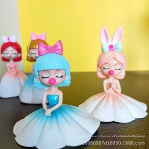 8 Desejando Rainbow Princesa Boneca PVC 1/12 Escala Fantasia Desktop Ornamentos Bebê Máquina Fantasma Extinguindo Lâmina Hand Set YK - Product Image 1