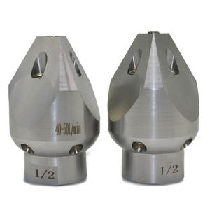 Nosel 8 lubang tekanan tinggi 1/2 G1/2 pistol semprot elektrik untuk nozel pistol pembersih saluran pembuangan saluran air lumpur limbah - Product Image 3