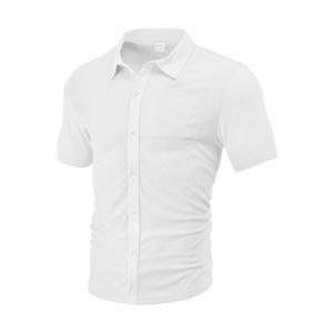 เสื้อโปโลผู้ชาย Tk แขนสั้น ระบายอากาศได้ดี ทรงหลวม ปกคอพับ ลายแจ็คการ์ด สำหรับใส่พักผ่อน ผลิตจากโพลีเอสเตอร์ 100% - Product Image 3