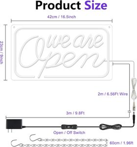 Letrero LED de Neón Impermeable, Luz de Neón Personalizada de Bajo Consumo para Interiores/Exteriores, Bar, Decoración de Bodas - Product Image 6