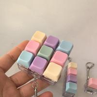 Factory Price LED Light Mechanical Keycap Keychain Fidget Clicker Keyboard Keyring Stress Relief Decompression Toys Vk