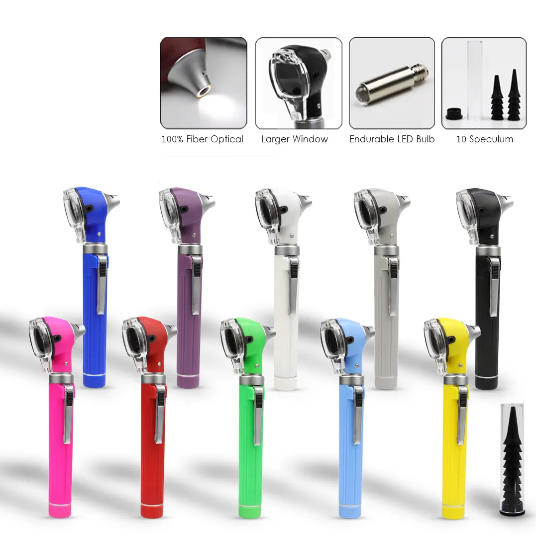 HONSUN Colored Standard Fiber Optic Otoscope and Ophthalmoscope