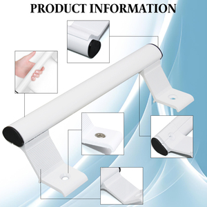 Tipo di alluminio bianco moderno C maniglia della porta con la caratteristica di spinta e di tirata per le <span class=keywords><strong>finestre</strong></span> a battente in fabbrica degli appartamenti direttamente - Product Image 6
