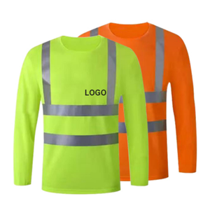 建筑工作服 反光安全工作服 印花衬衫 长袖反光T恤 - Product Image 1