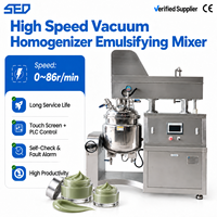 Système de contrôle PLC haute performance pour machine d'émulsification et d'homogénéisation sous vide de crème pour le visage 50L