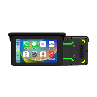 Hesida Moto Sans Fil Carplay GPS Navigation Écran avec 5 Pouces Étanche IP67 Moto Android Auto Affichage pour Moto
