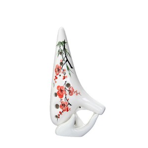 Ocarina traditionnelle chinoise en porcelaine à 12 trous, instrument de musique folklorique, cadeau souvenir, vente en gros - Product Image 1