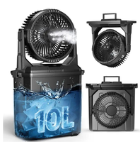 Ventilateur de camping classique, ventilateur de table de bureau, quatre mini ventilateurs d'été
