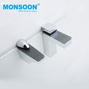 المعادن أقواس الجرف الزاوية شنت الحائط الزجاج دعم الرف مقاطع للزجاج الرفوف - Product Image 3